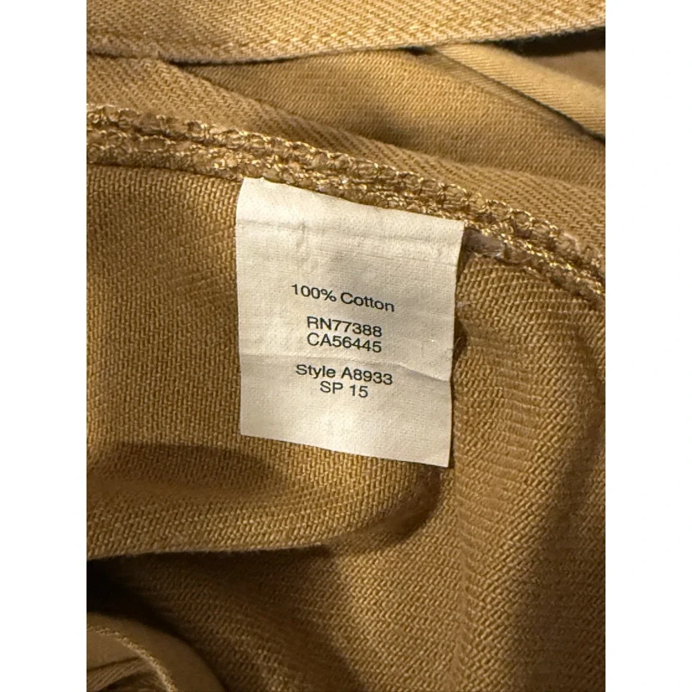 J.Crew The Sutton A8933 Pants Mens 36x30 Mustard Yellow Cotton Trousers